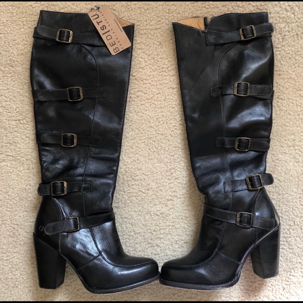 NEW Leather Bed Stü Cobbler Series Statute Boots